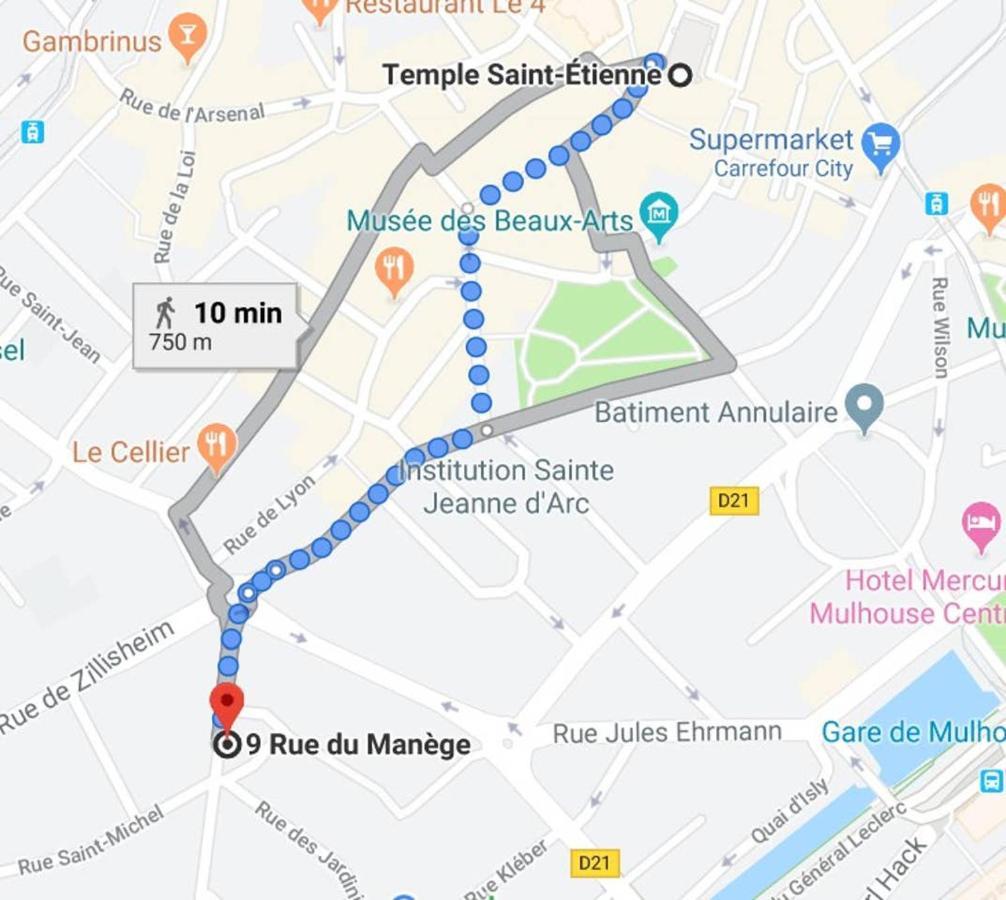 3P Cosy A Mulhouse, 55 M2 Leilighet Eksteriør bilde